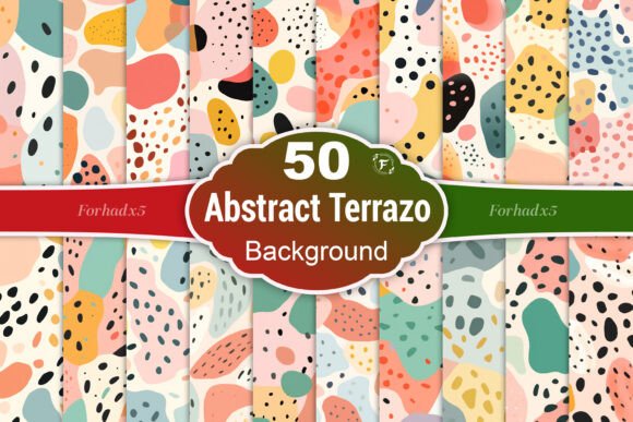 Abstract Terrazzo Background: A Modern Twist for Creative Projects