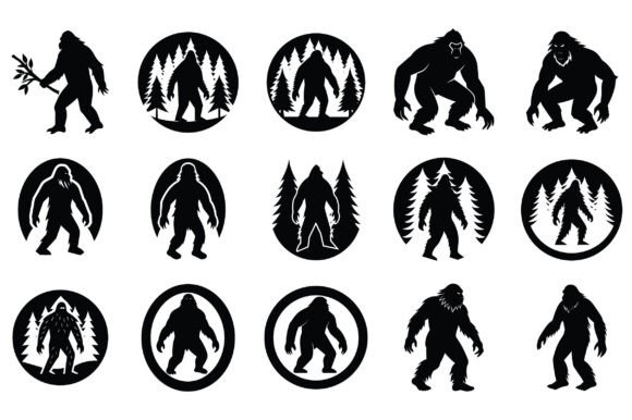Bigfoot Silhouette Vector - A Versatile Asset for Creative Projects