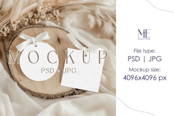 Boho Gift Tag Set Mockup: A Creative Solution for Elegant Packaging