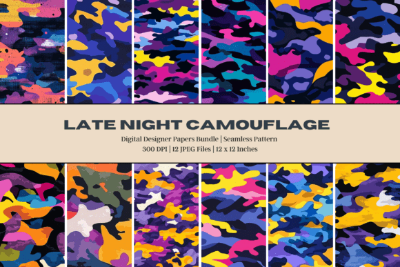 Colorful Late Night Camouflage