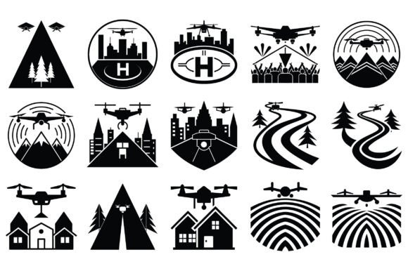Drone Silhouette Vector: A Versatile Asset for Modern Designers