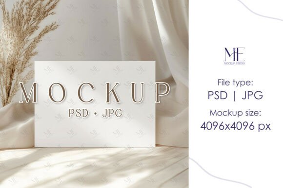 Invitation Card Mockup 5x7 Horizontal