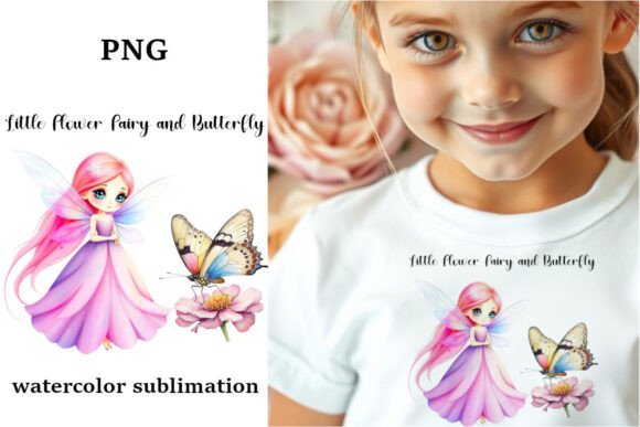 Little Flower Fairy and Butterfly: A Versatile Design for Creative Projects