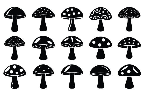 Mushroom Silhouette Vector