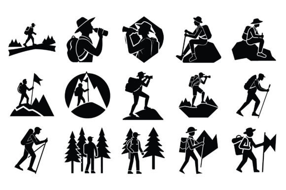 Silhouette Hiker Set Vector -Vol 2: A Comprehensive Overview