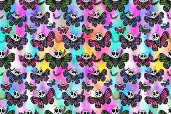 Skellie Moth Seamless: A Unique Digital Pattern for Creative Expression