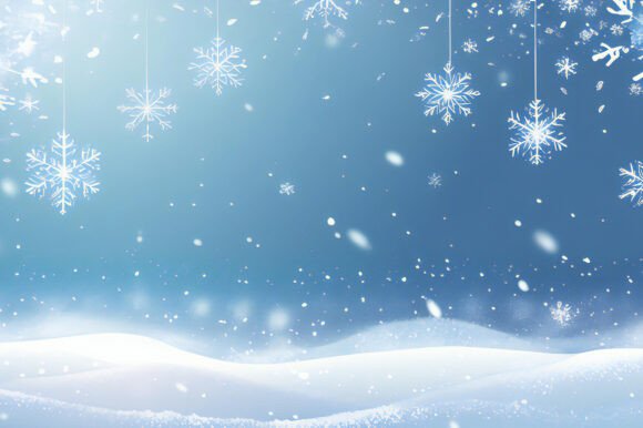 Snowflakes from a String Background