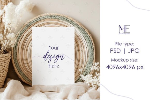 Wedding Boho Invitation Card Mockup PSD: A Creative Tool for Designers and Event Planners