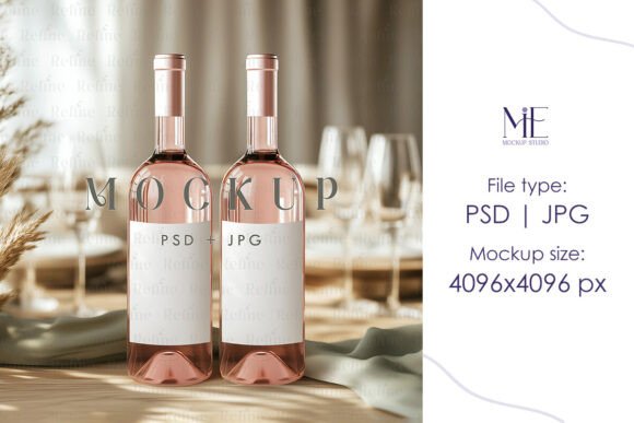 Wine Bottle Label Mockup 4x6 PSD: A Creative Tool for Designers and Businesses