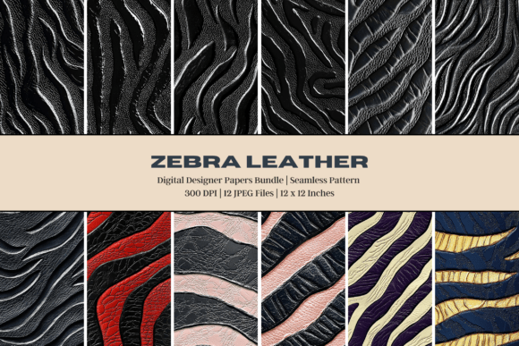 Zebra Leather Digital Paper: A Versatile Design Resource for Creators and Entrepreneurs